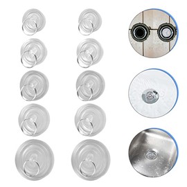 Tapón De Drenaje De Goma con Anillo para Lavabo Y Fregadero 1.96X1.96X0.51In Sellado Seguro Y Fácil De Usar para Baño Y Cocina Paquete De 10