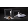 Party Essentials N154021 Honeycomb Square Plates, 10.75", Clear (Pack of