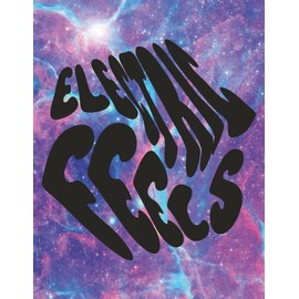 "ELECTRIC FEELS" Notebook | Large Grid Notebook with Psychedelic Design for Structured Ideas & Creative Energy: 200-Page 8.5x11 in Graph Paper ... Minds | Organize Your Vibe | ESTA CABRON