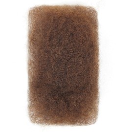 Afro Kinkys Bulk Human Hair, 14 inch 50 Gram 4c Curly Hair for Permanent Sister Locs/Mini Twists/Braids Can Dye and Bleach (#4, 14 Inch)