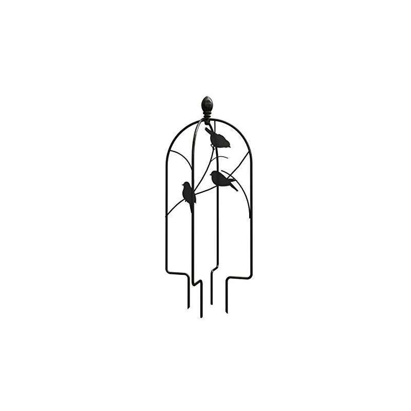 Panacea 84492 24" H Perching Birds Pot Trellis Topper