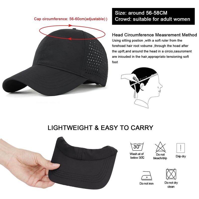 TAGVO Baseball Cap Women's Summer Quick Drying Mesh Breathable Baseball