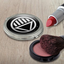 Green Lantern Blackest Night Black Lantern Logo Compact Travel Purse Handbag Makeup Mirror