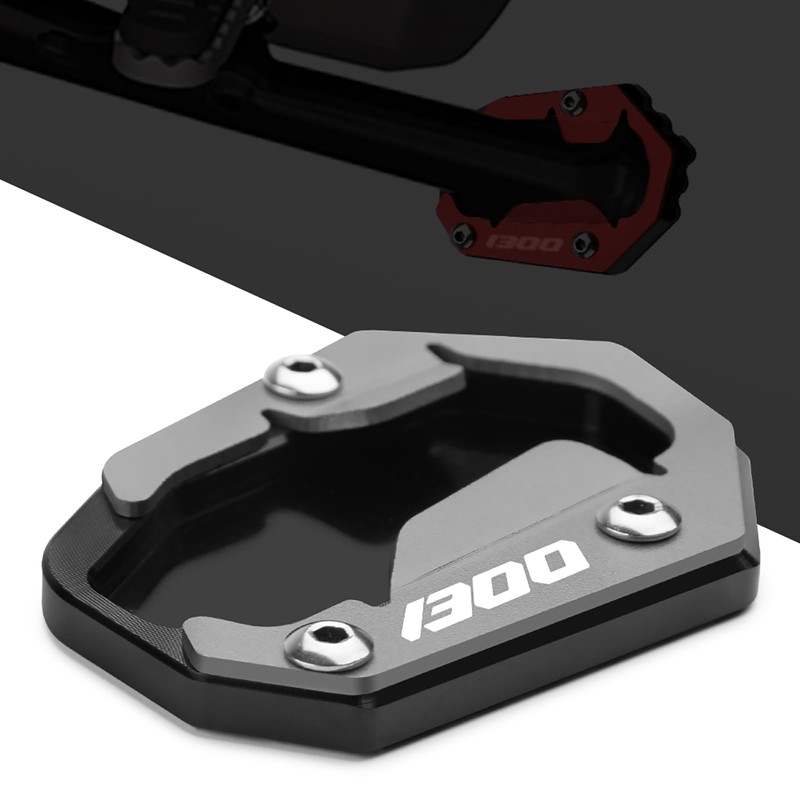 TREONK Motorcycle Side Stand Underlay Stand Pad Side Stand Support