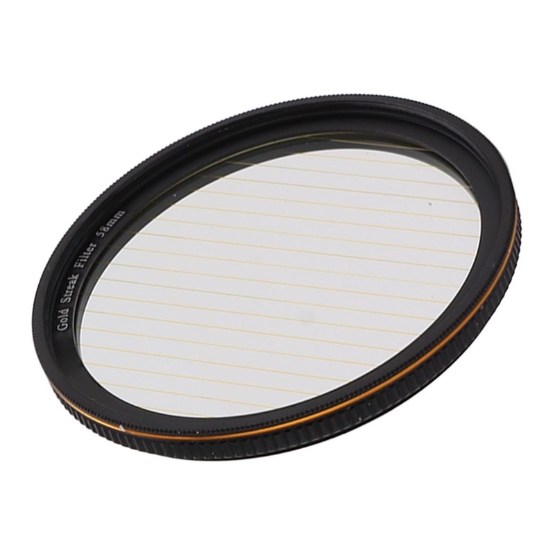 Gold Streak Filter Light Flare Effect Filter Optical Glass Camera