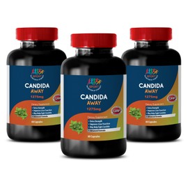 Sport Nutrition & Vitamins CANDIDA AWAY COMPLEX - 3 Bottles, 180 Caps - Advanced Gut Support