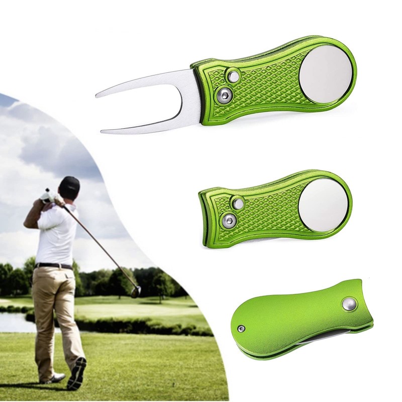 YFFSFDC Golf Fork Folding Golf Fork Repair Fork Portable Zinc