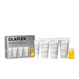 Olaplex Healthy Hair Discovery Set: Nº.4, 5, 0.5, 6, 7 Value Set | Cleanse, Hydrate, Reduce Breakage, and Boost Shine & Softness | For Coily, Curly, Straight, and Wavy