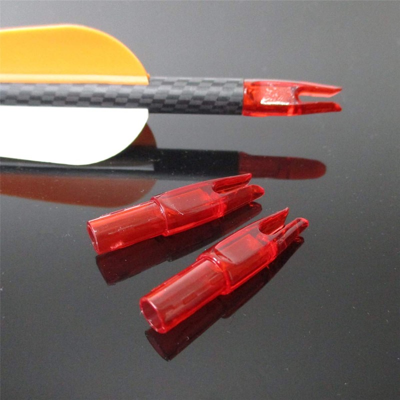 Letszhu Archery Arrows Nocks 6.20mm/.244" Inside Diameter Plastic Insert Tail