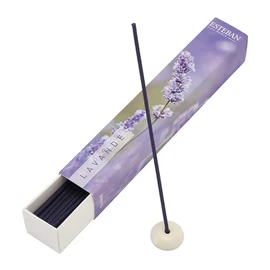 Esteban Esprit Natural Lavender Sticks 40 Incense Sticks with Incense Holder Made in Japan