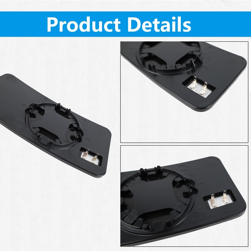 Leolarmen Passenger Lower Heated Side Mirror Glass Compatible with 2020-2025