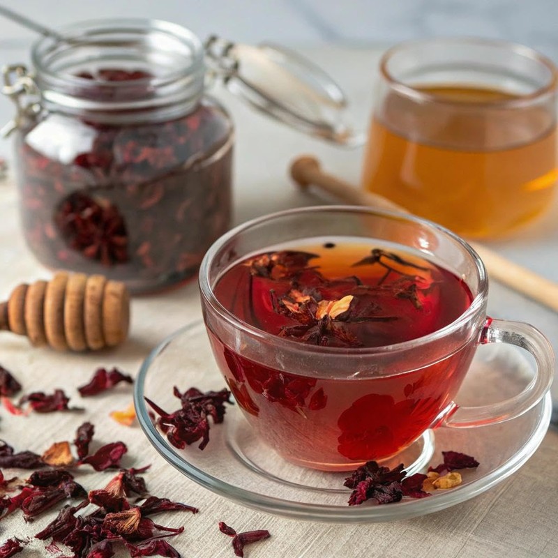 Samcci - Hibiscus Tea Bags, 50 Teabags - Premium dried