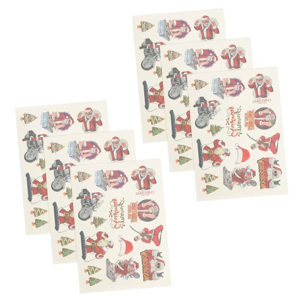 BIUDECO Cute Christmas for Kids Temporary Stickers Waterproof Body Decals