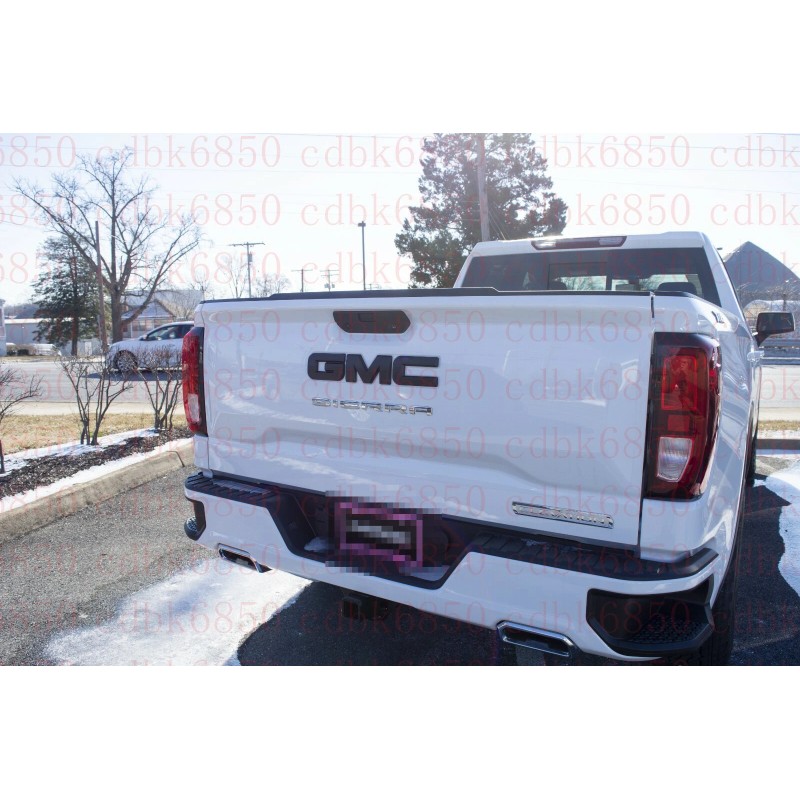 Auto Front Rear Matte Black Emblem Overlay 2019-2023 GMC Sierra