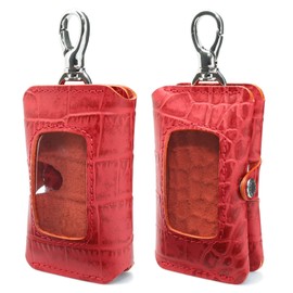 Ricky's Double Smart Key Case, Compatible with Almost All Models, Smart Key, Storage of 2, Key Case, Clear Window, Window, Keys, Home, Entrance, Door Key, YKKAP LIXIL Sankyo Aluminum, Men's, Women's,