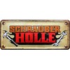 1522 Funny Decorative Tin Sign with"Schrauber Hell" Design [German Language]