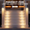 NIORSUN Solar Fence Lights Outdoor 8 Pack, IP65 Waterproof Large