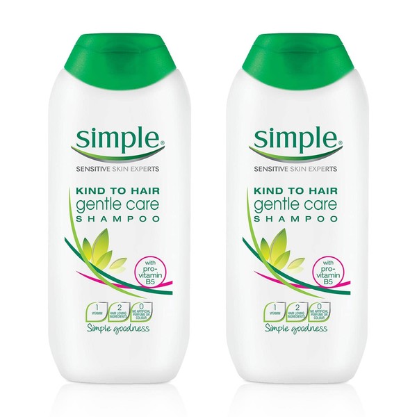 Simple Kind to Hair Gentle Care Shampoo 200 ml (Pack of 2)