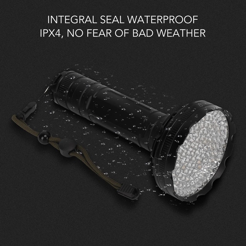 UV Flashlight, Black Light Flashlight, Multi-Purpose Tail Press for Passport