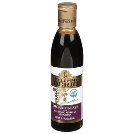 Filippo Berio Organic Glaze with Balsamic Vinegar of Modena 8.4 fl oz, Gluten Free, Lactose Free, Non-GMO