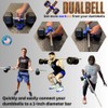 Dualbell Pair- Connect Dumbbells to Barbell (Blue)