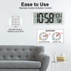 XREXS Digital Wall Clock with Backlight (Not Constantly Illuminated), 14.17
