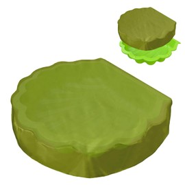 BEIMEIII Sandpit Cover 100 x 15 cm Sand Shell Round Tarpaulin Waterproof Protective Cover Sandpit Sand Shell with Lid Sandpit Shell for Water Shells and Sand