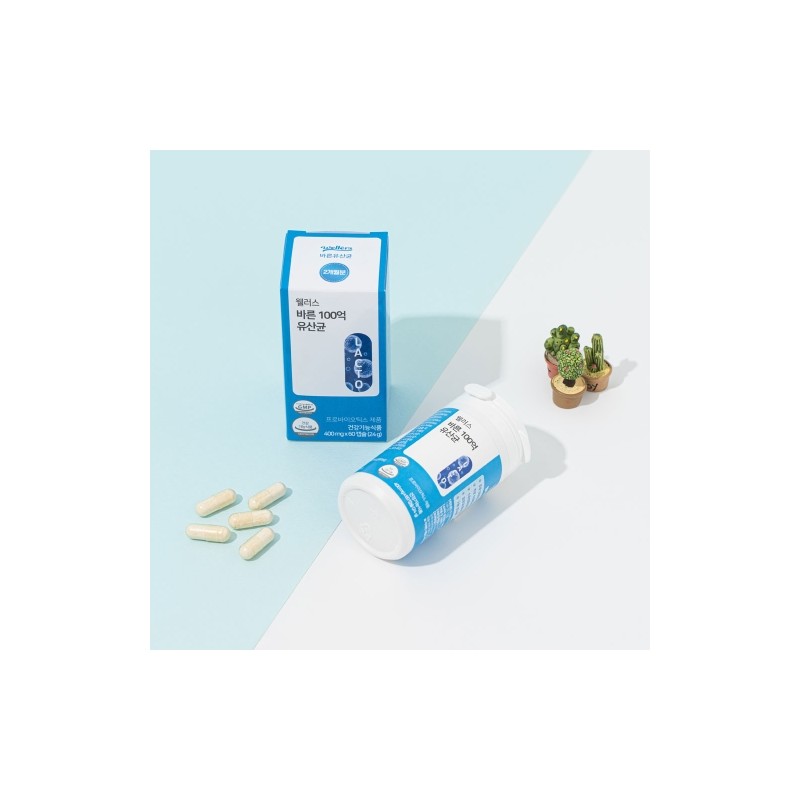 Wellus True 10 Billion Probiotics 400mg 60 Capsules / 웰러스