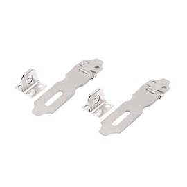 XMHF Stainless Steel Padlock Hasp Gate Lock Door Clasp Drawer Latch 20 Sets