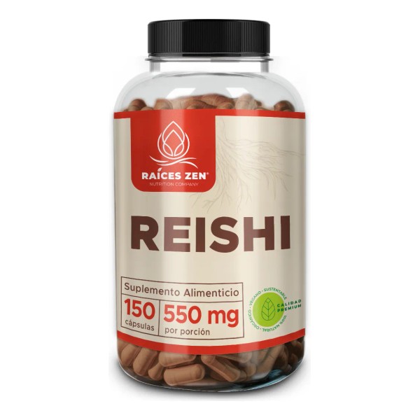 Hongo Reishi Raíces Zen Adaptógeno Calidad Premium 150 Cápsulas Ganoderma