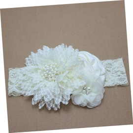 FOMIYES Luxury Boys and Girls Headband Curly Hair Band Stretchy Flower Lace Hair Accessory for Girls