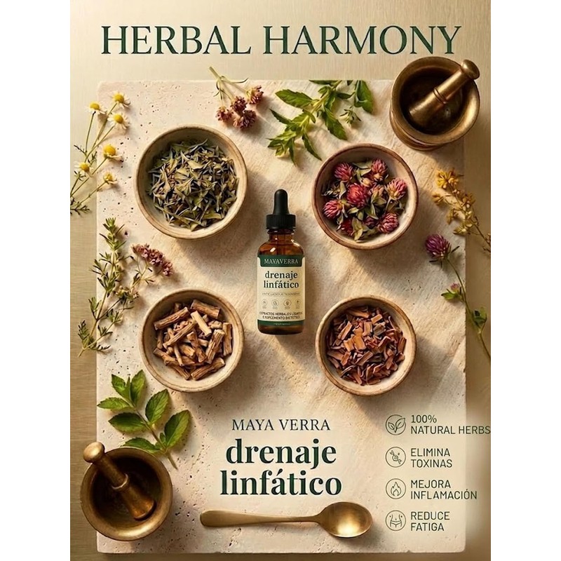 Mayaverra Drenaje Linfático, Mayaverra Gotas Drenaje Linfático-Gotas Naturales，2 Bottle