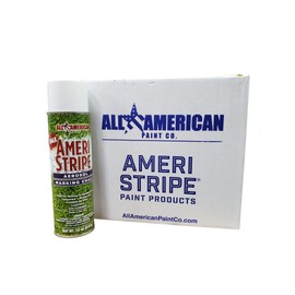 Ameri-Stripe White Athletic Chalk Paint (12 Cans Per Case) - Temporary, Aerosol Chalk Paint (20 oz. Can) - Baseball/Softball/Turf