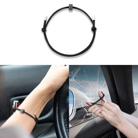 Lecctso Car Window Breaker Wrist Strap Escape Tool, Automotive Escape Tools, Car Window Breaker, Auto Safety Parts Escape Bracelet, Car Accessories Tungsten Carbide Head Escape Bracelet for Car Window