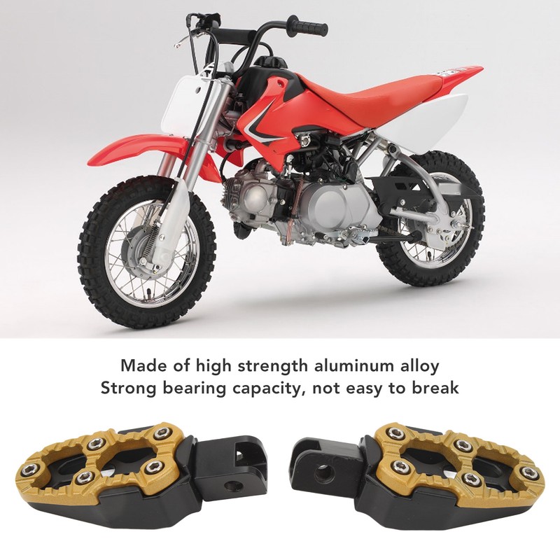 1 Pair Motorcycle Footpeg Left Right Anti Slip Universal Aluminum