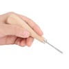 Qcwwy Curved Seam Awl with Wooden Handle for Leather Punch