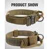 Joytale Tactical Dog Collar with Handle, Heavy Duty Military Dog