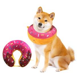 Dog Neck Donut Collar - Inflatable Dog Donut Collar for After Surgery - Elizabethan Collar for Dogs, Dog Inflatable Recovery Collar, Dog Doughnut Collar (Large Size)