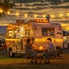LaPitio 100FT Remote Outdoor String Lights for Outside, 50+2 LED