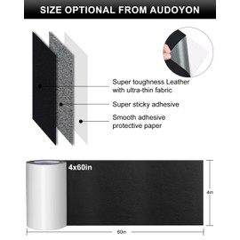 Numola Self-Adhesive Repair Patch, Anti Scratch Sofas Patch for Couch, Car Seat, DIY Furniture Upholstery, Handbags, Jackets (Black)