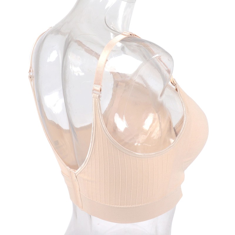 Nursing Bra Front Top Buckle Widened Flanks Four Row Buckle