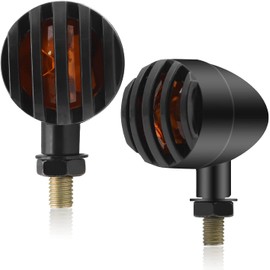Aoling Motorcycle Turn Signal Bird Gauge, Motorcycle Turn Signal, Direction Indicator Bike, Hi-Low Turn Signal Hazard Position Amber M10 12V, Bike Turn Signal, 2pcs