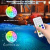 U UZOPI Pool Lights, Upgraded Rechargeable Submersible LED Lights with