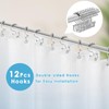 Nesphy 3 in 1 Shower Curtain and Liner,72 x 72