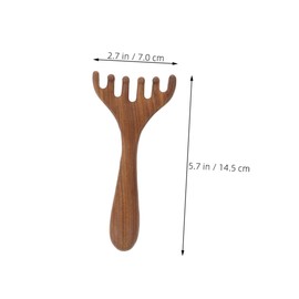 Outanaya 2PCS Wooden Hair Comb Scalp Massager Tool for Scalp Stimulation Eye Relaxation Facial Massage Comfortable Massage Tool for Daily Use and Versatile Relaxation