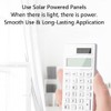 Solar Desktop Calculator, 12 Digit Standard LCD Display Calculator Portable