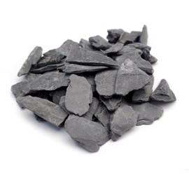 Natural Slate Stone -1/2 to 1 inch. USA Sourced. Perfect Size for Miniature or Fairy Gardens, Aquariums, Reptiles, Terrariums, Model Railroads, Dioramas & Wargaming,