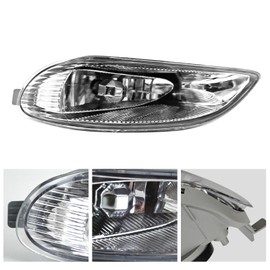 Shocklight Clear Lens Fog Lights fit for 2002-2004 Toyota Camry/ 2005-2008 Corolla/ 2002-2003 Solara with 9006 12V 55w Halogen Bulbs, A Pair Front Bumper Driving Fog Lamps w/Switch and Wiring Harness