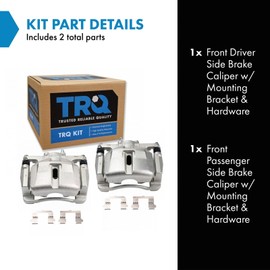 TRQ Front Brake Caliper Set Compatible with 2013-2022 Mazda CX-5