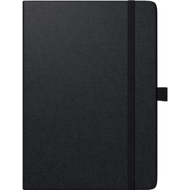 BRUNNEN Kompagnon Book Calendar Model 764 66 (2025), 1 Page = 1 Day, A5, 432 Pages, Baladek Cover, Black